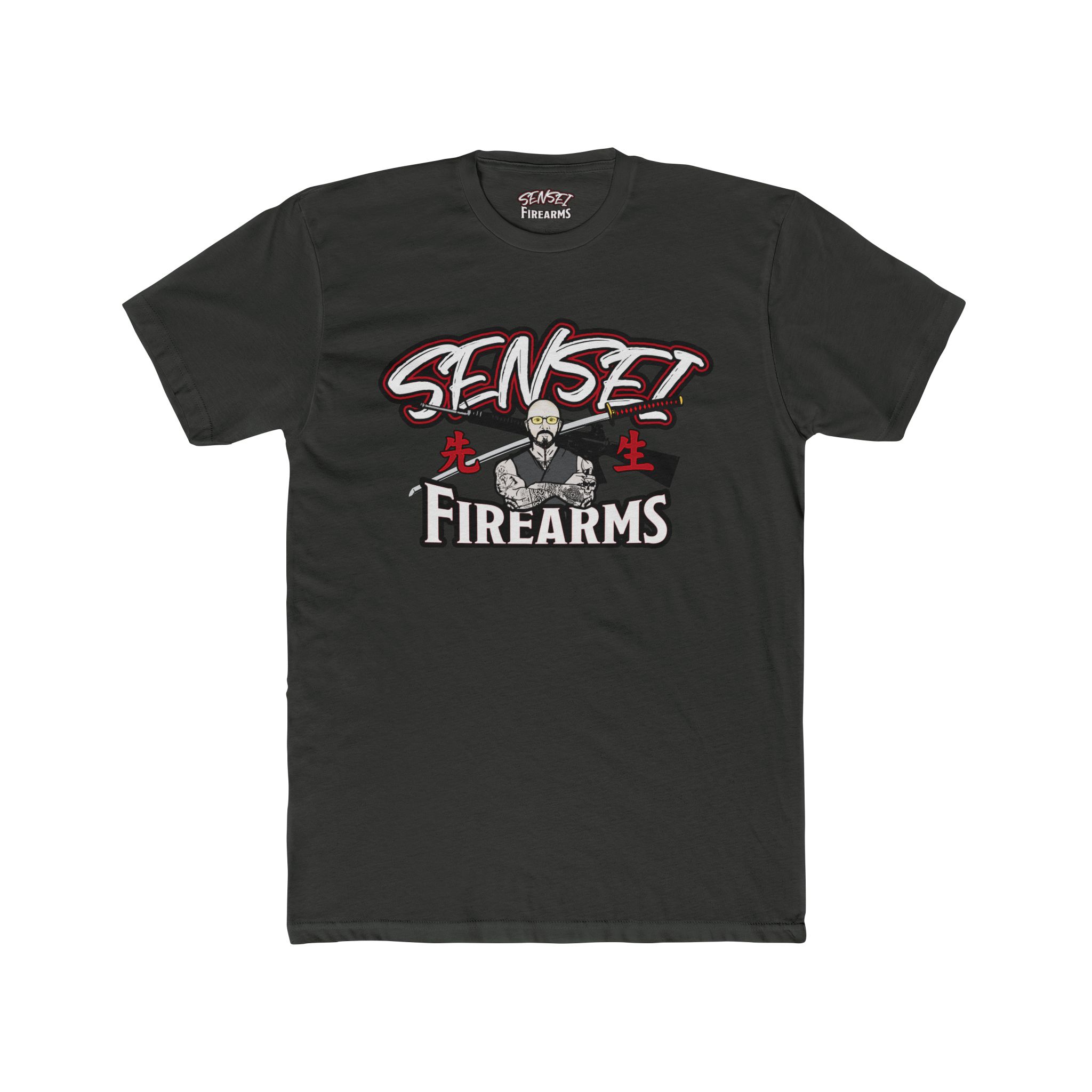 Sensei Logo - Men's Cotton Crew Tee - Image 5